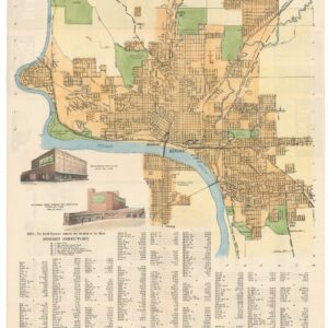 Map and Street Directory of Sioux City