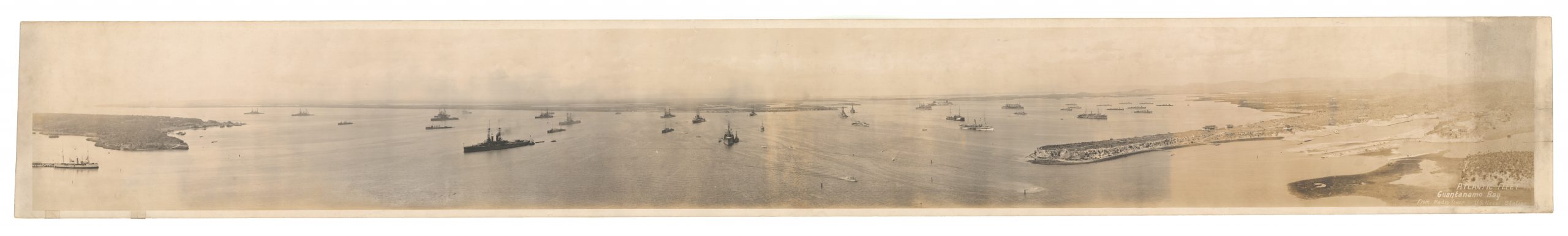 Atlantic Fleet. Guantanamo Bay from Radio Tower - U.S. Naval Station