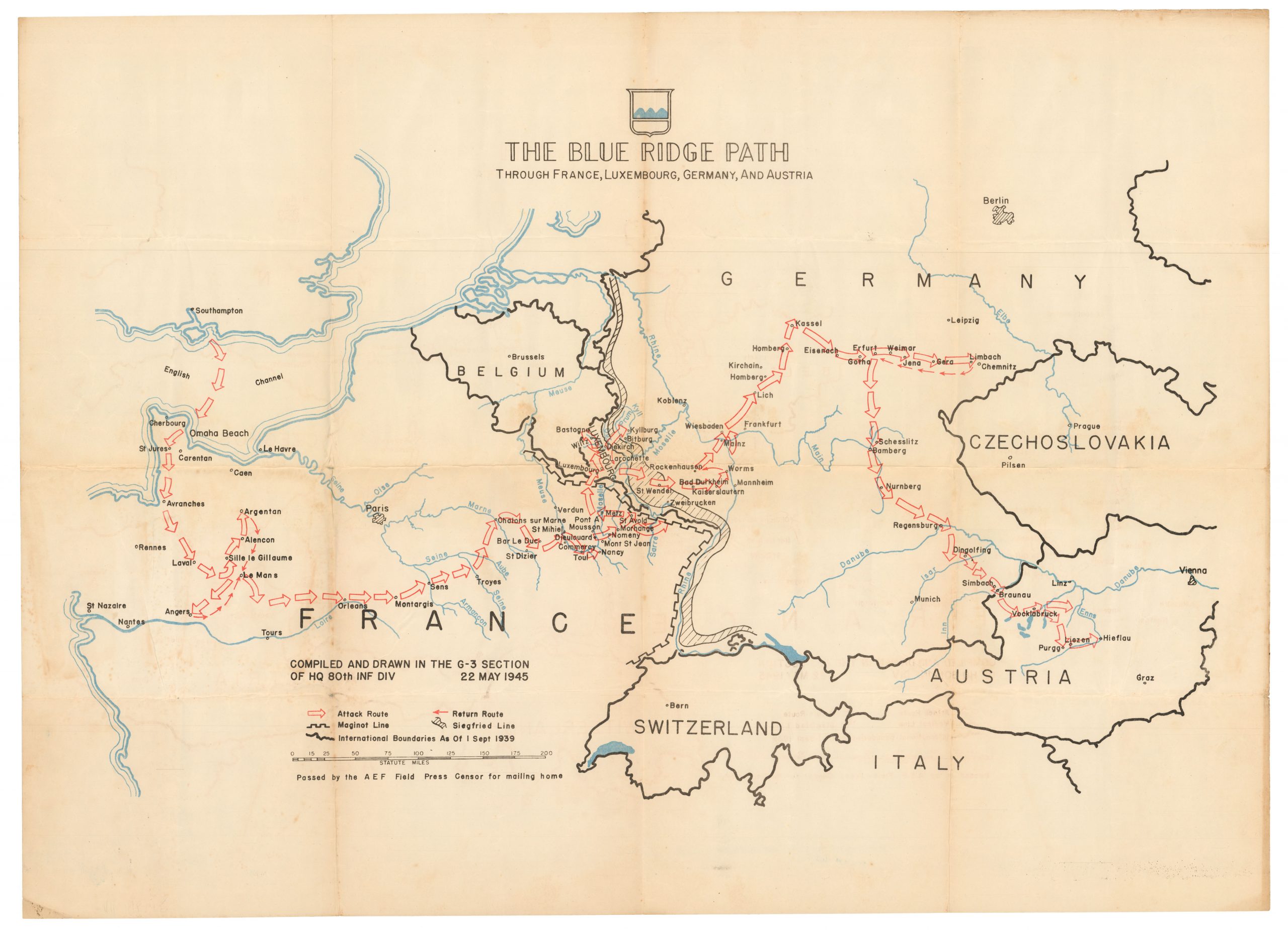 The Blue Ridge Path through France, Luxembourg, Germany, and Austria