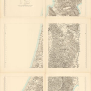 Map of Western Palestine [on Six Sheets], from Surveys Conducted for the Committee of the Palestine Exploration Fund.