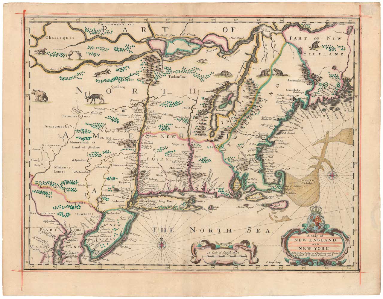A Map of New England and New York.
