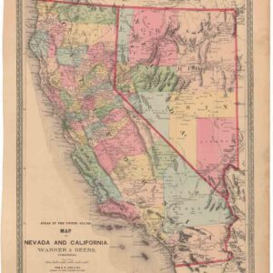 Map of California and Nevada (Atlas of the United States)