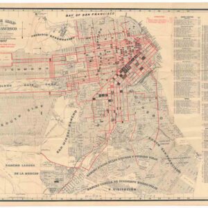 Guide Map of San Francisco and Side Trips in California.