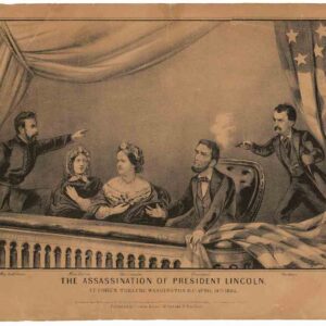 The Assassination of President Lincoln at Ford’s Theatre in Washington DC April 14th 1865.