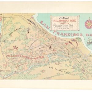 A Map of Hillsborough Park and Vicinity showing the principal roads and other points of interest in the year of 1930.