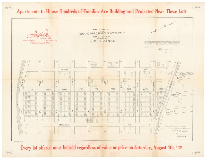 Map of Property in the Second Ward, Borough of Queens... / Absolute Long Island City Auction Sale.