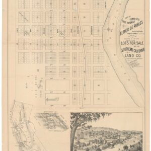 Map of Town Site and Hot Springs of El Paso de Robles.