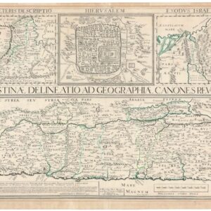 Palestinae delineatio ad geographiae canones revocata.