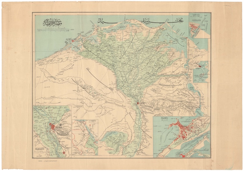 [Mısır Haritası / Map of Egypt] - Neatline