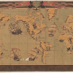 [Large French Manuscript World Map].