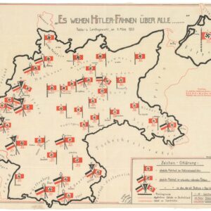 Unrecorded 1933 National Socialist German Workers’ Party election victory map.