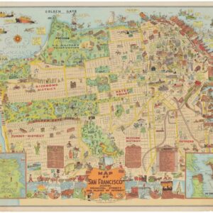 Roaring Twenties Pictorial Map of San Francisco.