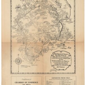 The Island of Hawaii, The Big Island of the Territory of Hawaii… [with] Street Map of Hilo showing points of interest (verso).