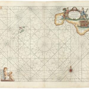 1693 Collins Nautical Chart of the Isles of Scilly and Land's End.