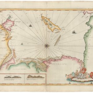 1693 Collins Nautical Chart of the Northern Irish Sea, with the Isle...