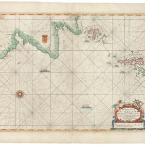 1693 Collins Nautical Chart of the East Coast of Scotland, Orkney, and...