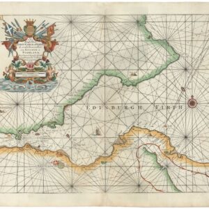 1693 Collins Nautical Chart of the Firth of Forth, with Plan of...