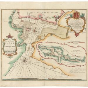 1759 Nautical Chart of Cork Harbour, Dedicated To George Anson.